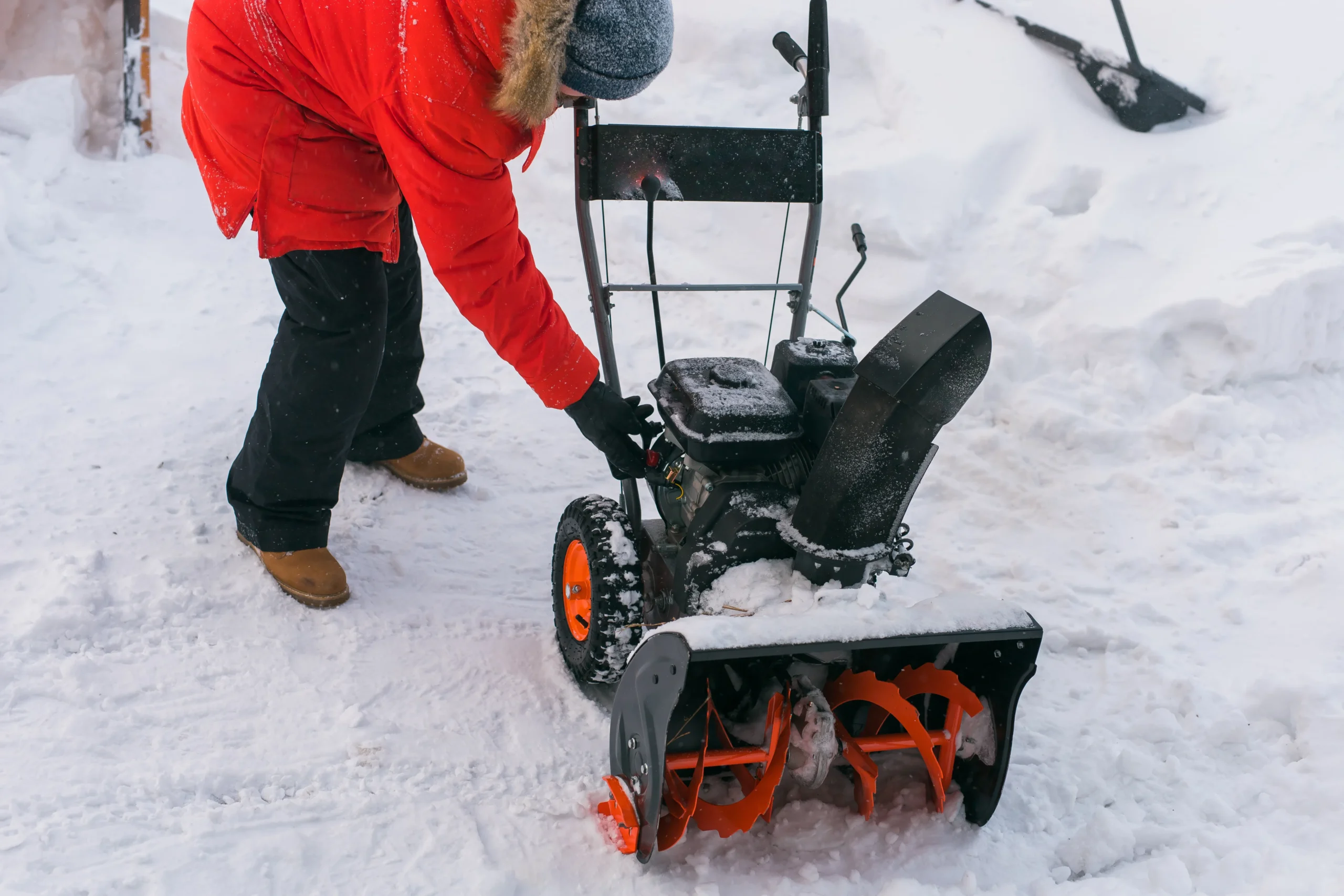 Miljöbild från uppdrag inom Snöskottning hos Linneby Måleri AB